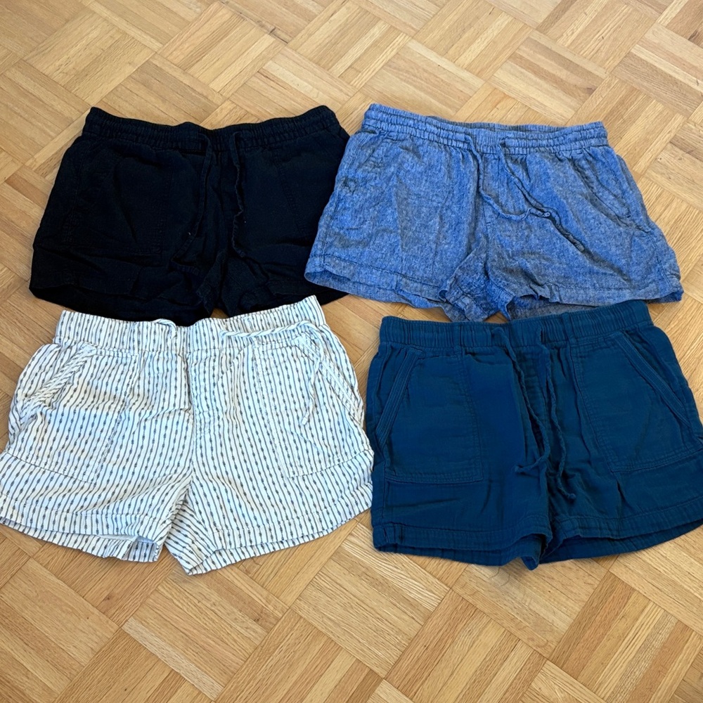Lot of Old Navy Women's Casual Shorts - Black, Blue, White, Teal